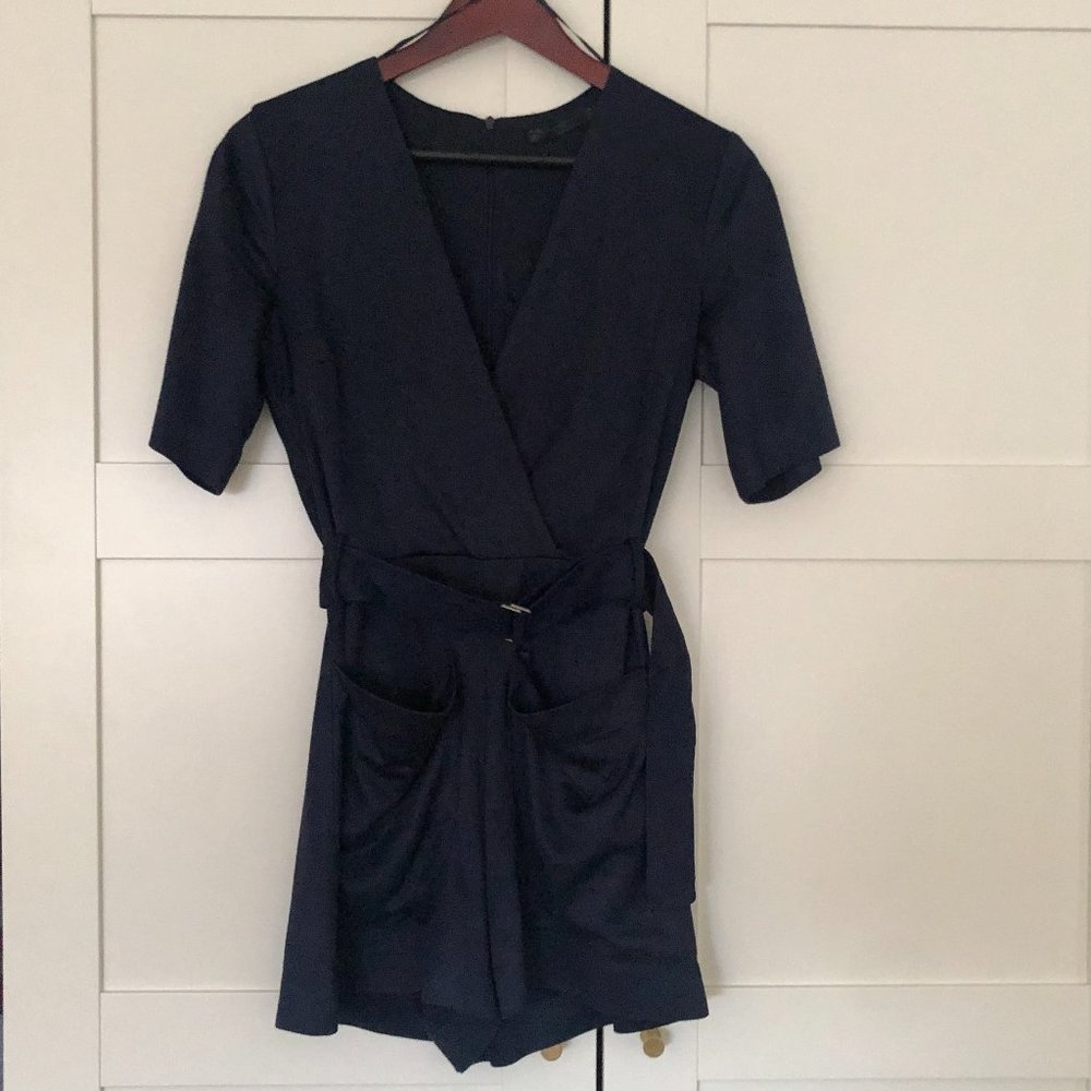 Zara Faux Suede Romper - Small